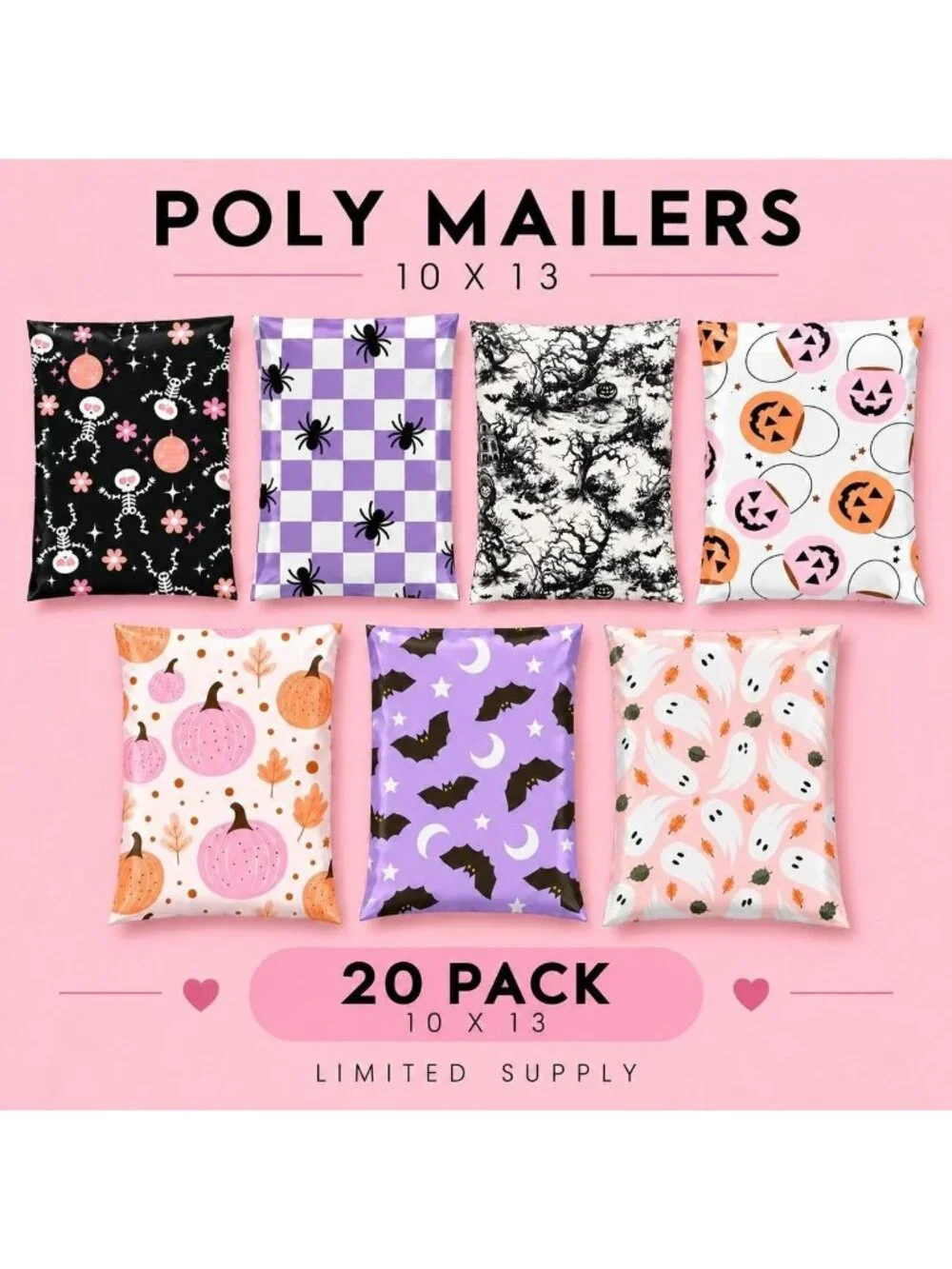 Halloween Mixed Poly Mailers 20pack